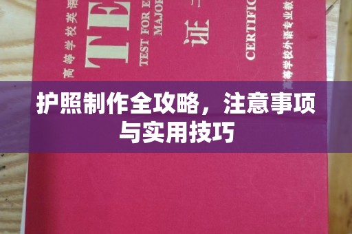 金阳护照制作全攻略，注意事项与实用技巧